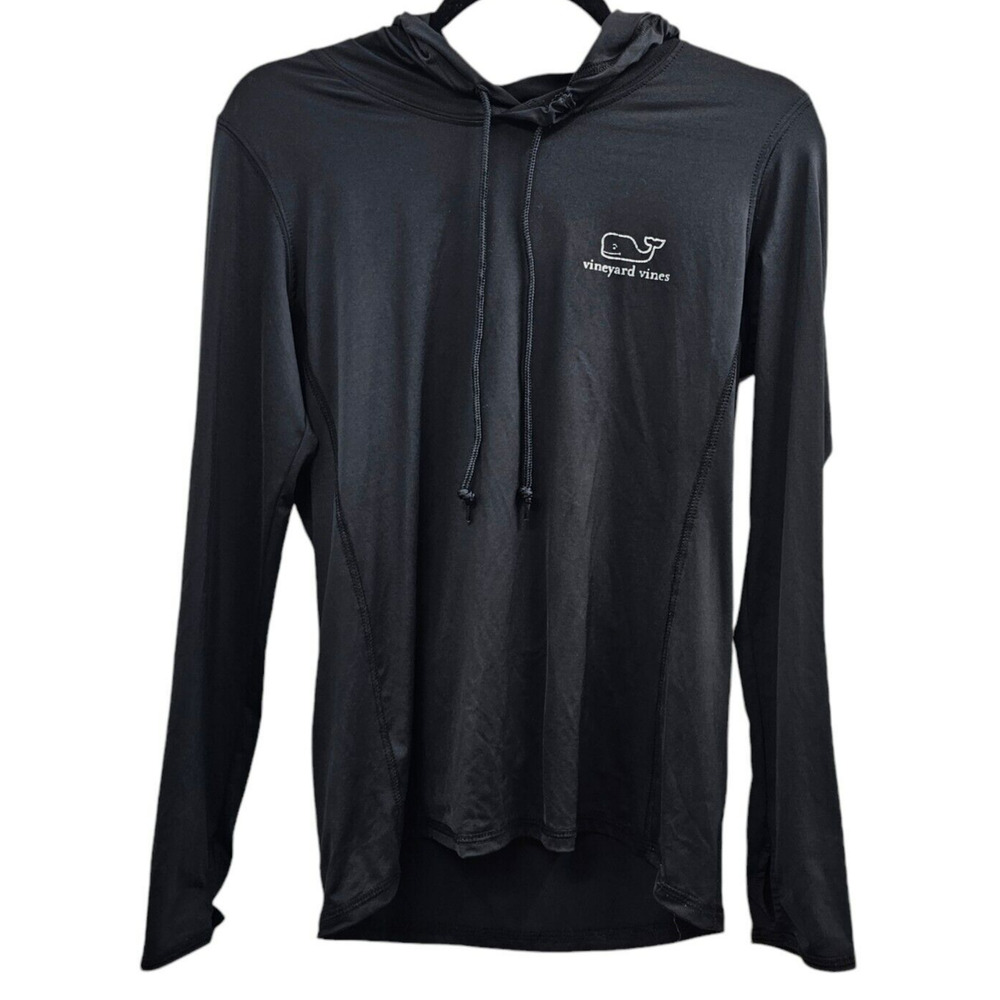 Vineyard Vines Shirt Mens Small Black Pullover Logo